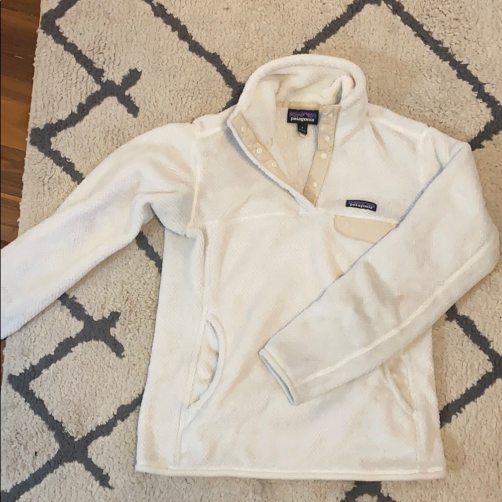 fuzzy patagonia pullover